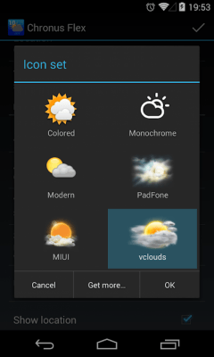 Скриншот приложения Chronus: VClouds Weather Icons - №2