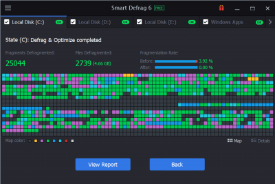 Скриншот приложения IObit Smart Defrag - №6