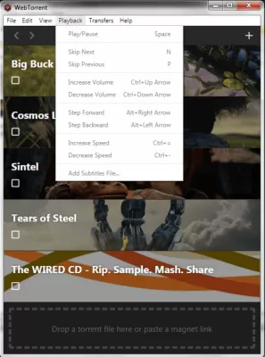 Скриншот приложения WebTorrent Desktop - №4
