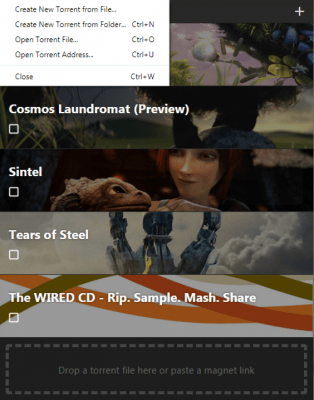 Скриншот приложения WebTorrent Desktop для macOS - №3