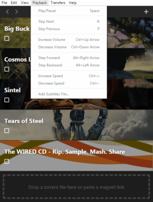 Скриншот приложения WebTorrent Desktop для macOS - №4