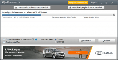 Скриншот приложения RealDownloader - №3