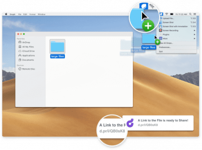 Скриншот приложения Droplr для macOS - №3