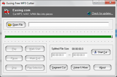 Скриншот приложения Eusing Free MP3 Cutter - №1