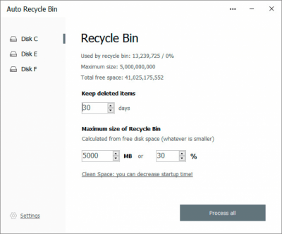 Скриншот приложения Auto Recycle Bin - №1