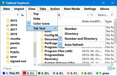 Скриншот приложения Tabbed Explorer - №3