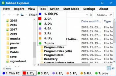 Скриншот приложения Tabbed Explorer - №4