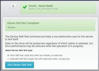 Скриншот приложения Crucial Storage Executive - №4
