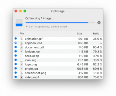 Скриншот приложения Optimage - №4