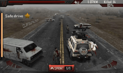 Скриншот приложения Убийца зомби - Zombie Road 3D - №4