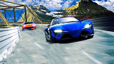 Скриншот приложения Legends Airborne Furious Car Racing Free Games - №6