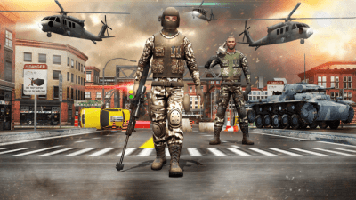 Скриншот приложения US Army Gun Battle War Combat Shooting Counter - №5