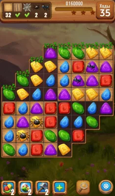 Скриншот приложения Самоцветы кристаллы Три в ряд - №5
