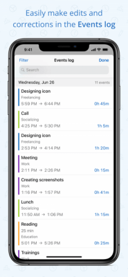Скриншот приложения Timelines Time Tracking - №6