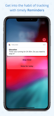 Скриншот приложения Timelines Time Tracking - №8