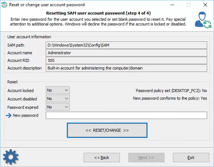 Passwd (утилита). Reset Windows password. Passcape reset Windows password. Платная программа для сброса пароля. How change password