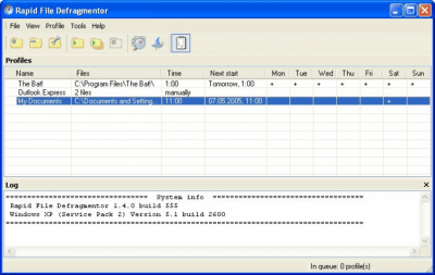 Скриншот приложения Rapid File Defragmentor - №1