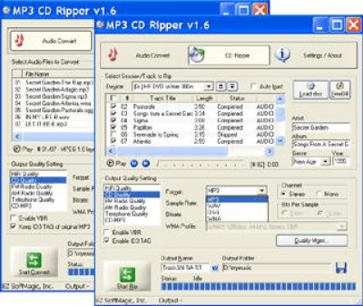 Скриншот приложения MP3 CD Ripper - №1