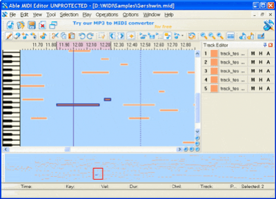 Скриншот приложения Able MIDI Editor - №1