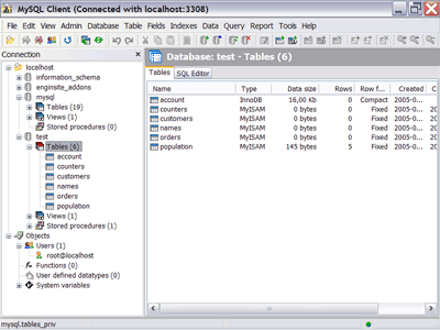 Скриншот приложения EngInSite MySQL Client v1.4.9.175 - №1