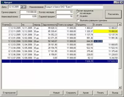 Скриншот приложения Кредит v1.1 - №1