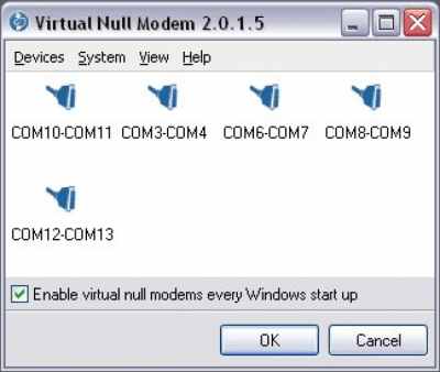 Скриншот приложения Virtual Null Modem v2.0.1 - №1