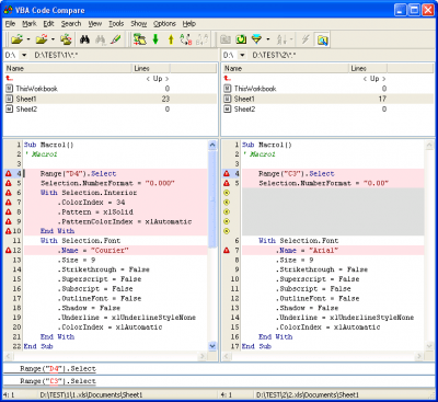 Скриншот приложения VBA Code Compare - №1