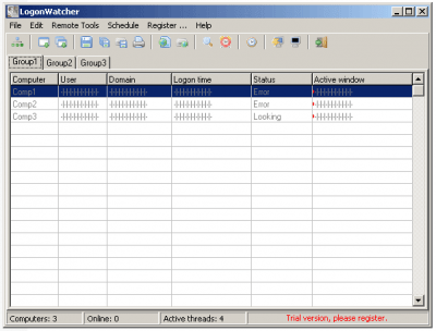 Скриншот приложения LogonWatcher 2.0 - №1