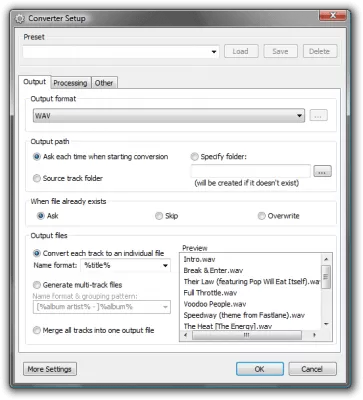 Скриншот приложения foobar2000 для Windows - №2