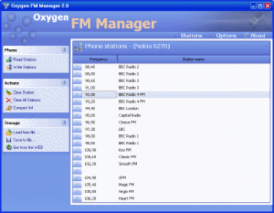 Скриншот приложения Oxygen FM Manager - №1