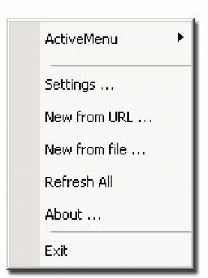 Скриншот приложения ActiveMenu 0.2b - №1