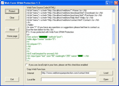 Скриншот приложения Web Form SPAM Protection - №1
