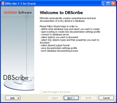 Скриншот приложения DBScribe for Oracle 1.1 - №1