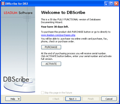 Скриншот приложения DBScribe for DB2 1.1 - №1