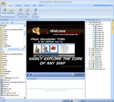 Скриншот приложения Flash Decompiler Trillix - №1