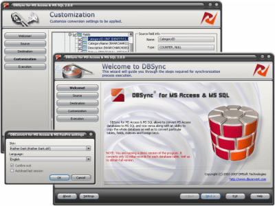 Скриншот приложения DBSync for MS Access & MSSQL 2.0.0 - №1