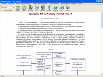 Скриншот приложения Финансовый анализ - ФинЭкАнализ 2013 - №1