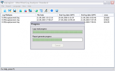 Скриншот приложения AlterWind Log Analyzer Standard - №1