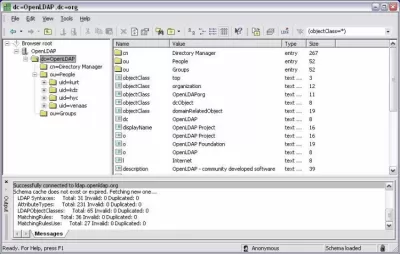 Скриншот приложения Softerra LDAP Browser - №1