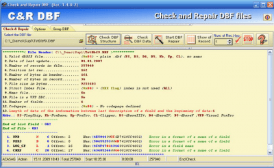 Скриншот приложения Check and repair DBF - №2