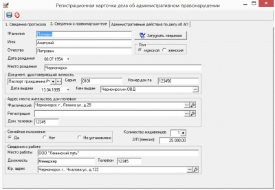 Скриншот приложения АС "Административная комиссия" - №5