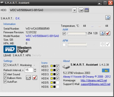 Скриншот приложения S.M.A.R.T. Assistant - №1