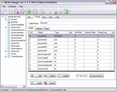 Скриншот приложения Tahion SQLite Manager (cross platform) - №1