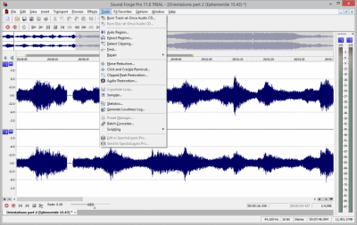 Скриншот приложения Sound Forge Pro - №1