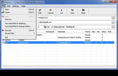 Скриншот приложения Batchrun - №1
