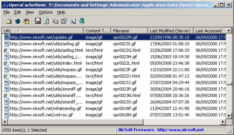 Net utils. Opera cache viewer. SMARTSNIFF. EDB for Windows. NIRSOFT package.