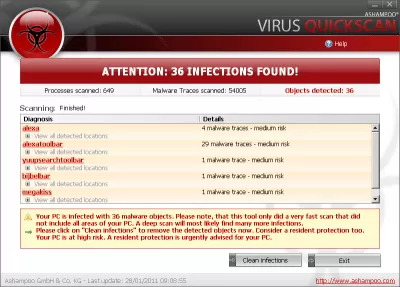 Скриншот приложения Ashampoo Virus Quickscan Free - №1