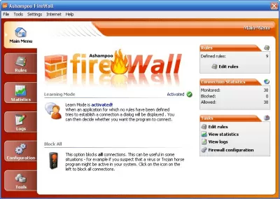 Скриншот приложения Ashampoo Firewall - №1