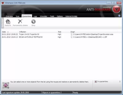 Скриншот приложения Ashampoo Anti-Virus - №2