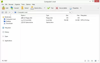 Скриншот приложения PeaZip - №3